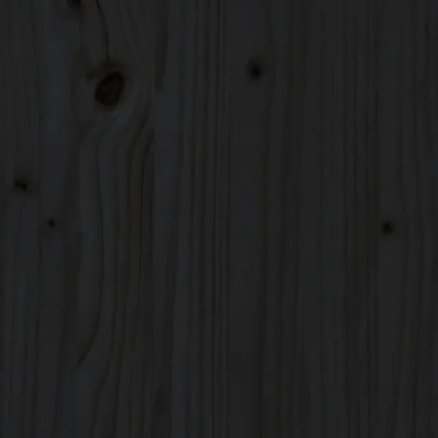 Salon de jardin 7 pcs Noir Bois de pin massif