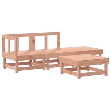 Salon de jardin 4 pcs bois massif douglas 2
