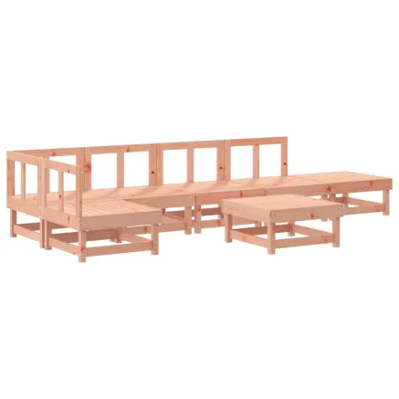 Salon de jardin 7 pcs bois massif douglas 2