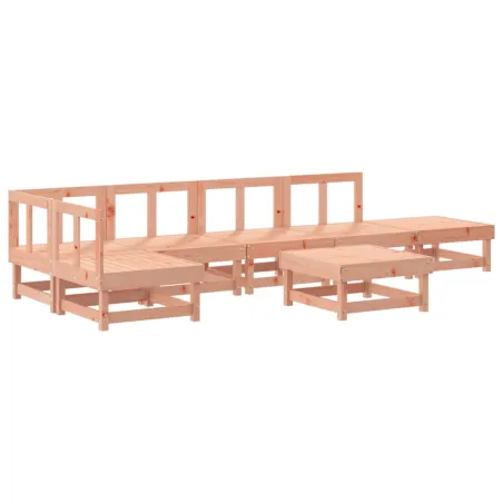Salon de jardin 7 pcs bois massif douglas