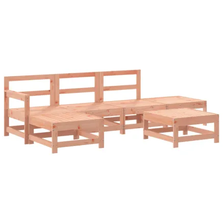 Salon de jardin 6 pcs bois massif douglas 2