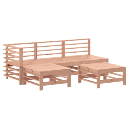 Salon de jardin 5 pcs bois massif douglas 2