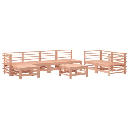 Salon de jardin 8 pcs bois massif douglas 2
