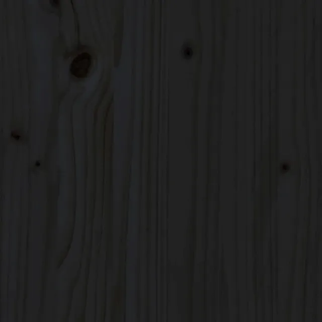 Salon de jardin 4 pcs noir bois massif de pin