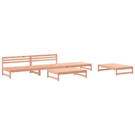 Salon de jardin 5 pcs bois massif douglas 2