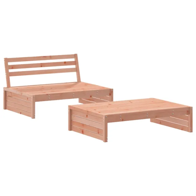 Salon de jardin 2 pcs bois massif douglas