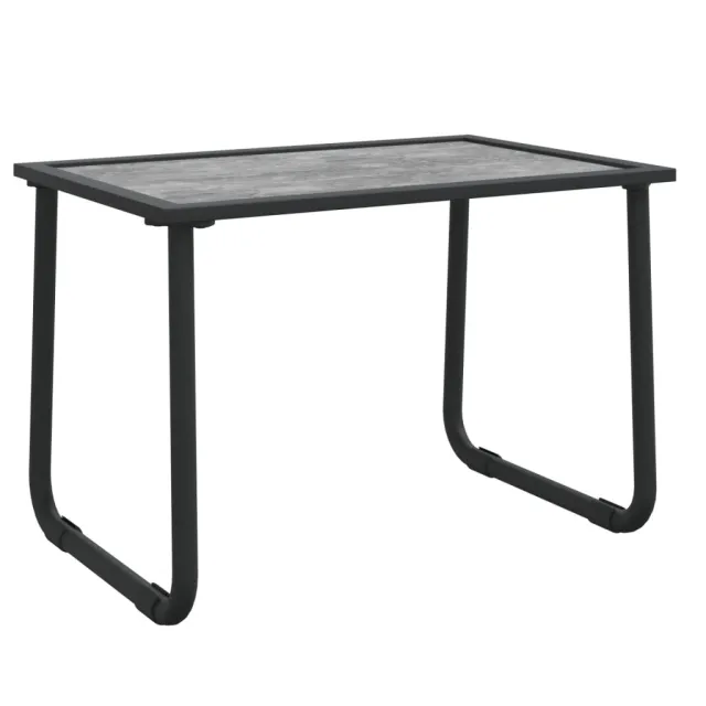 Salon de jardin avec coussins 4 pcs anthracite acier