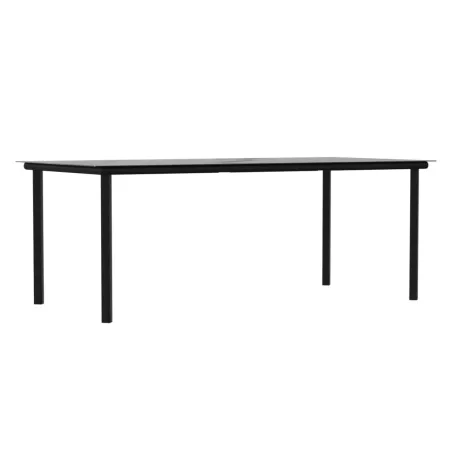 Ensemble à manger de jardin 7 pcs coussins résine tressée acier