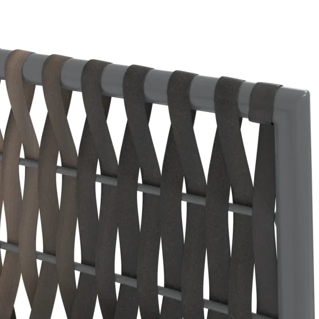 Ensemble à manger de jardin 3 pcs coussins résine tressée acier