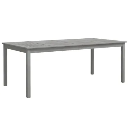 Table de jardin Gris 200x100x75 cm Bois d'acacia solide 2