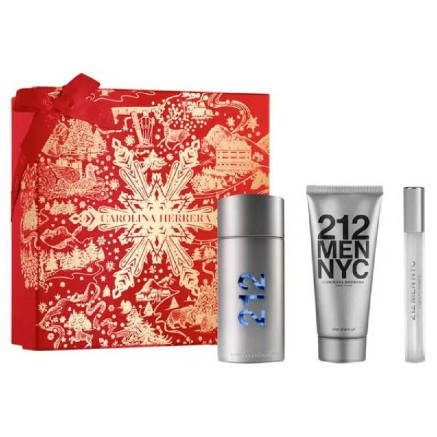 Set mit Herrenparfüm Carolina Herrera 212 Men EDT 100 ml