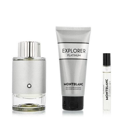 Women's Perfume Montblanc Explorer Platinum EDP 3 Pieces 2