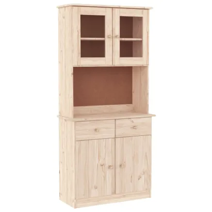 Buffet ALTA 77x35x165 cm bois massif de pin 2