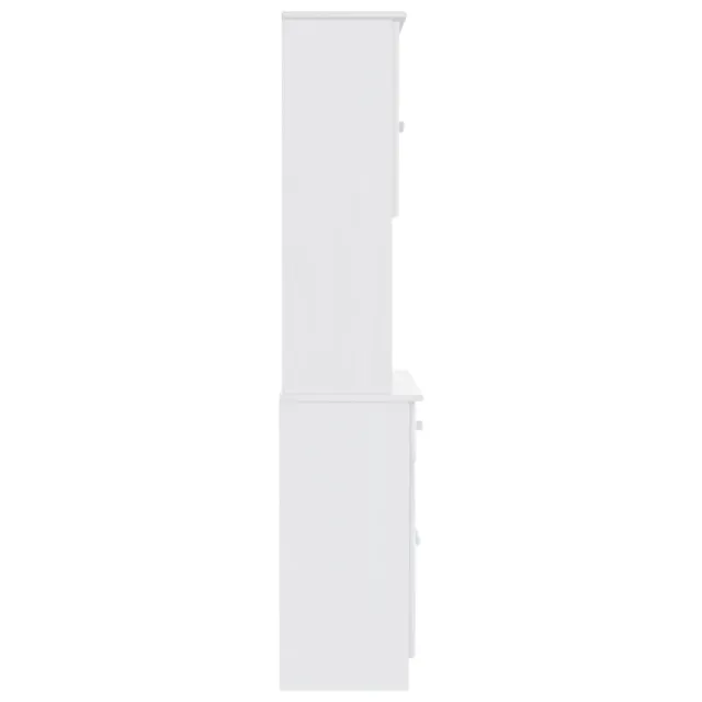 Buffet ALTA blanc 77x35x165 cm bois massif de pin