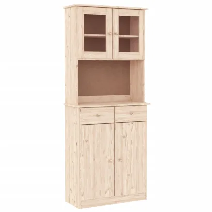 Buffet ALTA 77x35x188 cm bois massif de pin 2