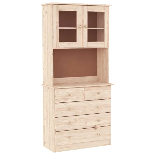 Buffet ALTA 77x35x165 cm bois massif de pin
