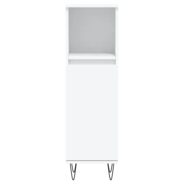 Ensemble d'armoires salle de bain 3 pcs blanc bois d'ingénierie