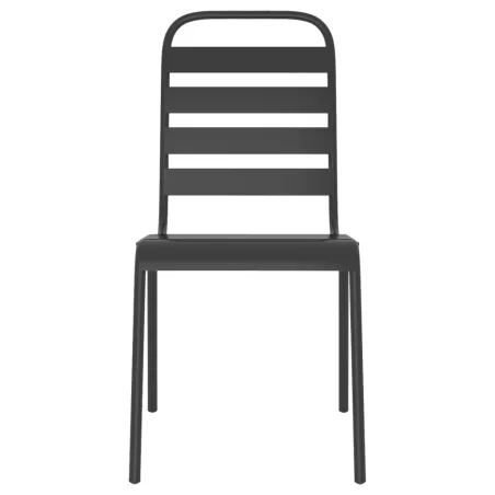 Ensemble à manger de jardin 3 pcs anthracite acier