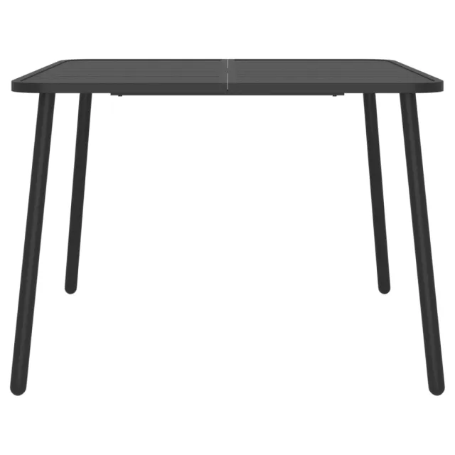 Ensemble à manger de jardin 7 pcs anthracite acier