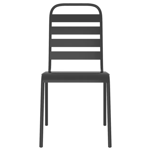 Ensemble à manger de jardin 9 pcs anthracite acier