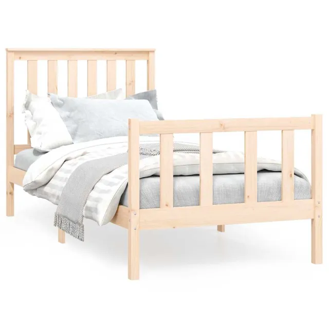 Cadre de lit sans matelas 100x200 cm bois massif de pin
