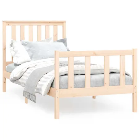 Cadre de lit sans matelas 100x200 cm bois massif de pin