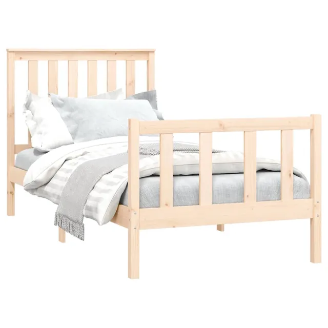 Cadre de lit sans matelas 100x200 cm bois massif de pin