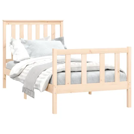 Cadre de lit sans matelas 100x200 cm bois massif de pin