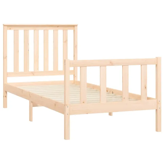 Cadre de lit sans matelas 100x200 cm bois massif de pin