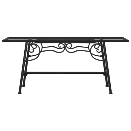 Banc tour d'arbre 110 cm Noir Acier