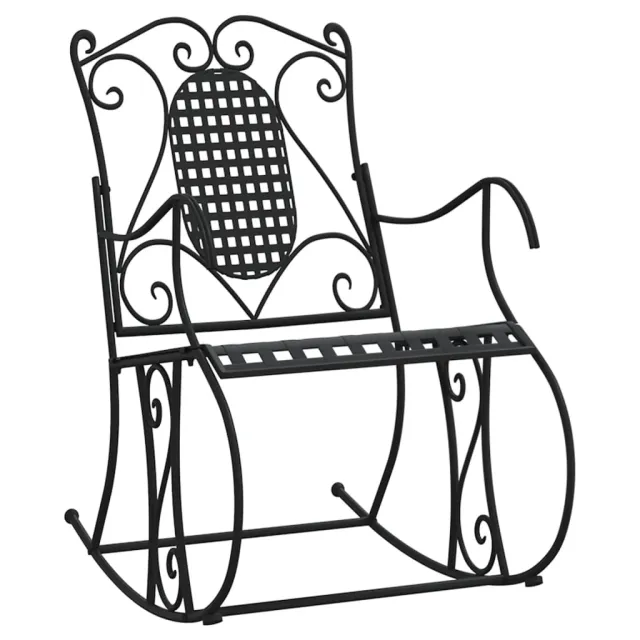 Banc à bascule 84 cm noir acier