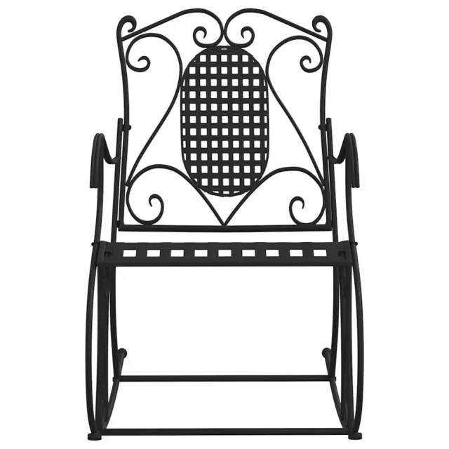 Banc à bascule 84 cm noir acier