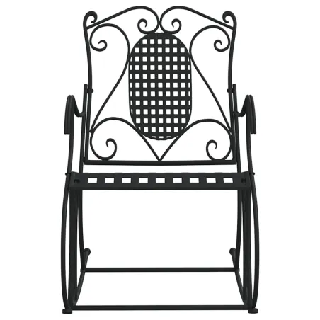 Banc à bascule 84 cm noir acier