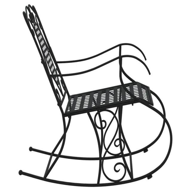 Banc à bascule 84 cm noir acier