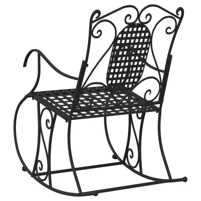 Banc à bascule 84 cm noir acier