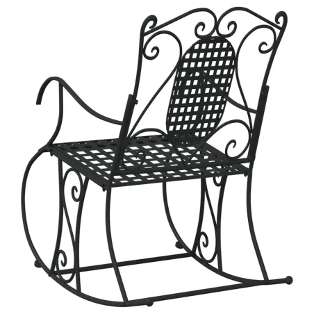 Banc à bascule 84 cm noir acier