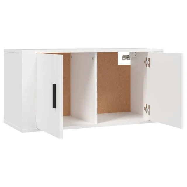 Meubles TV muraux 2 pcs blanc 80x34,5x40 cm
