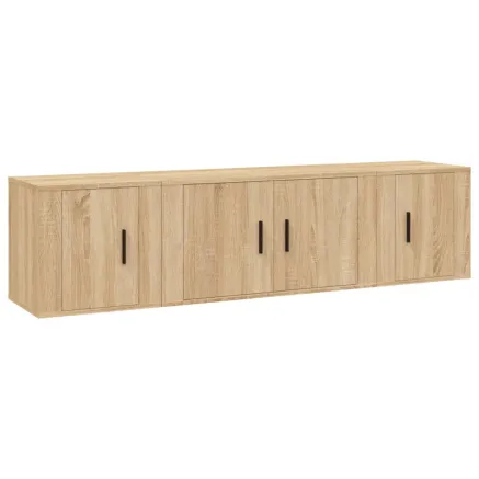 Ensemble de meubles TV 3 pcs Chêne sonoma Bois d'ingénierie 2