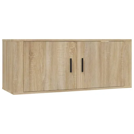 Ensemble de meubles TV 2 pcs chêne sonoma bois d'ingénierie