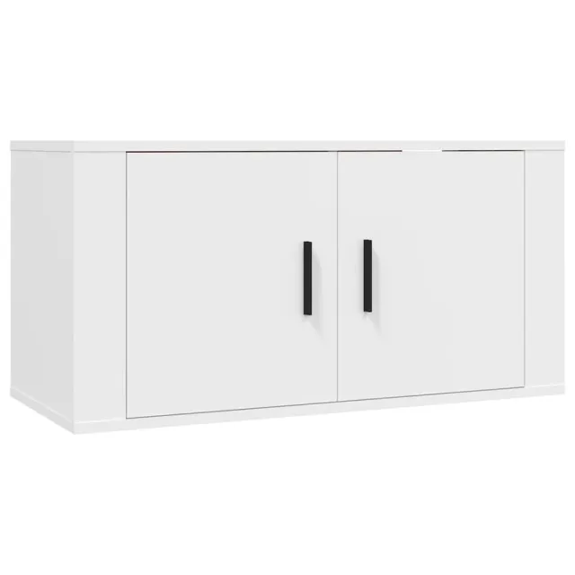 Ensemble de meubles TV 3 pcs Blanc Bois d'ingénierie