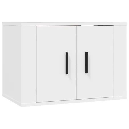 Ensemble de meubles TV 3 pcs Blanc Bois d'ingénierie