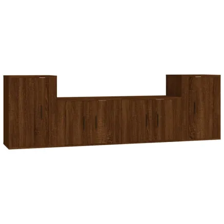 Ensemble de meubles TV 4 pcs Chêne marron Bois d'ingénierie 2