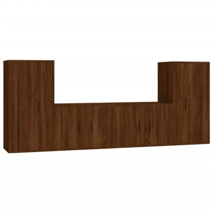 Ensemble de meubles TV 4 pcs Chêne marron Bois d'ingénierie 2
