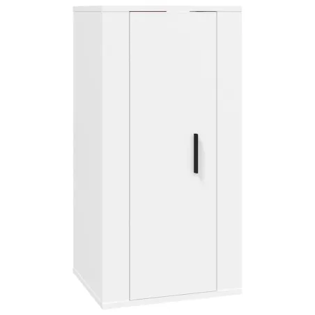 Ensemble de meubles TV 5 pcs Blanc Bois d'ingénierie