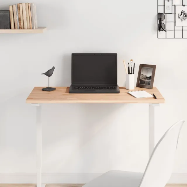 Dessus de table 80x40x1,5 cm rectangulaire bois massif de hêtre