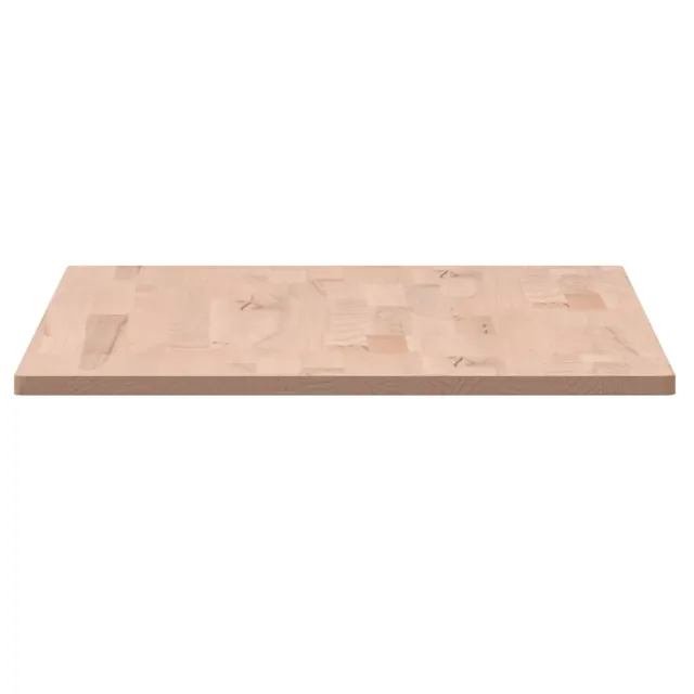 Dessus de table 80x40x1,5 cm rectangulaire bois massif de hêtre