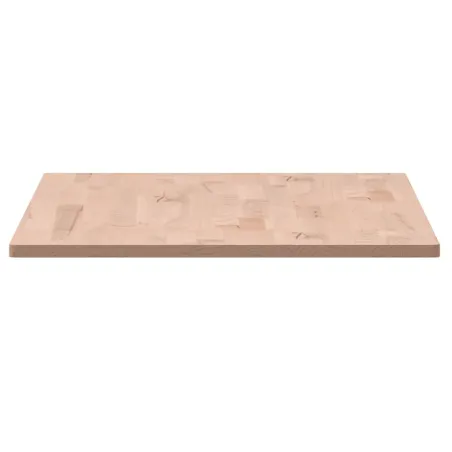 Dessus de table 80x40x1,5 cm rectangulaire bois massif de hêtre