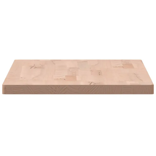 Dessus de table 80x40x2,5 cm rectangulaire bois massif de hêtre