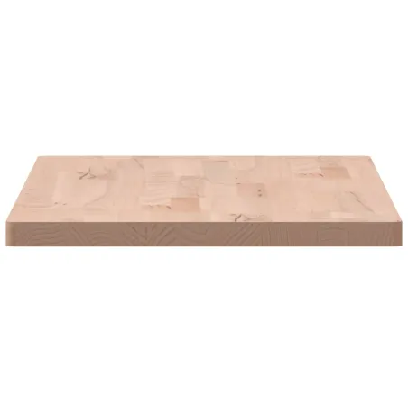 Dessus de table 80x40x2,5 cm rectangulaire bois massif de hêtre