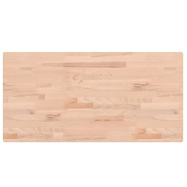 Dessus de table 100x50x4 cm rectangulaire bois massif de hêtre